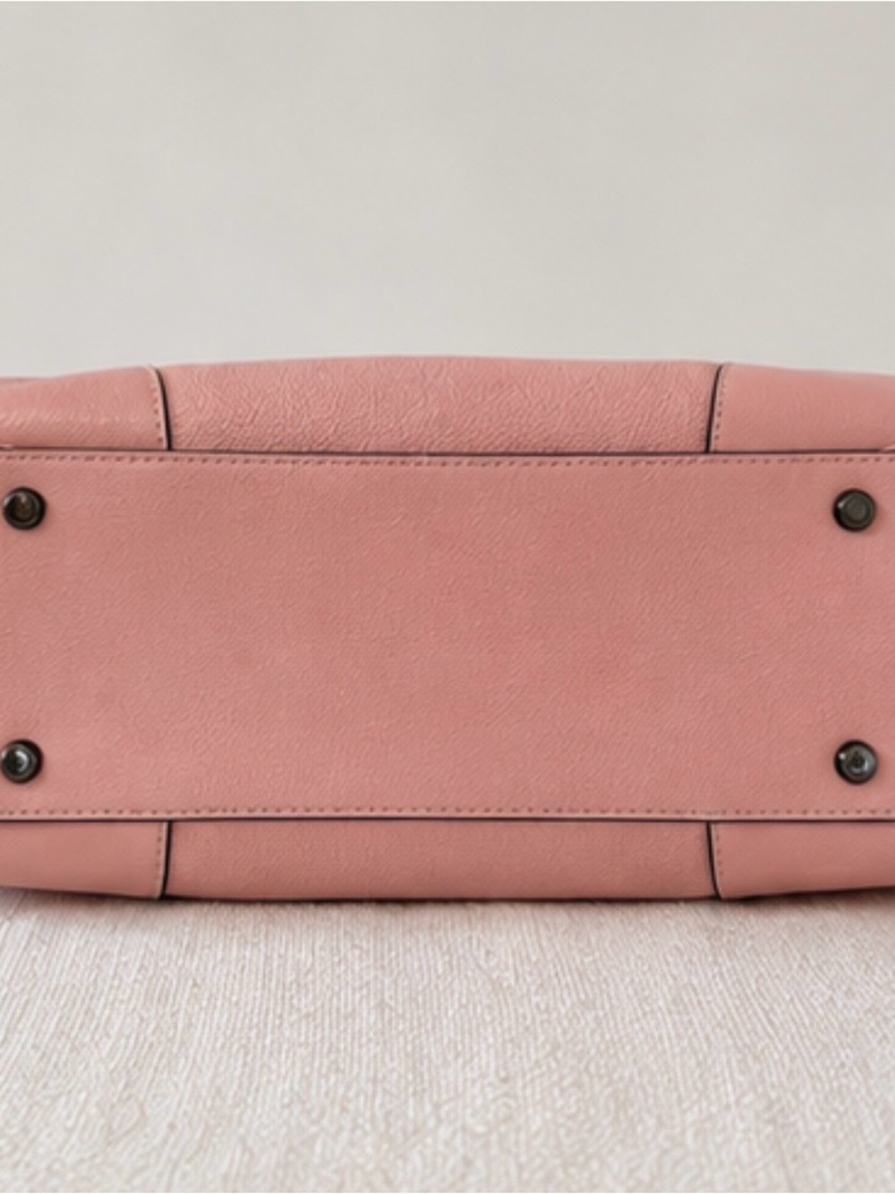 Coach Pink Pebbled Leather Shoulder Satchel with Removable Strap - Picture 4 of 11